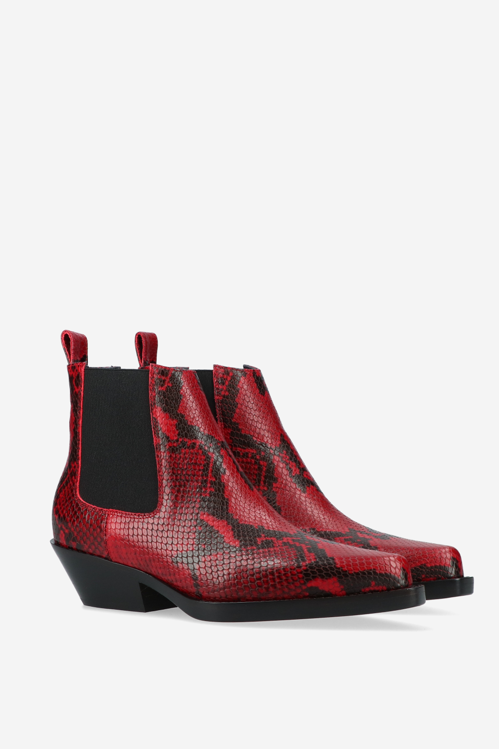Rotue - Grenade pitone leather ankle boots