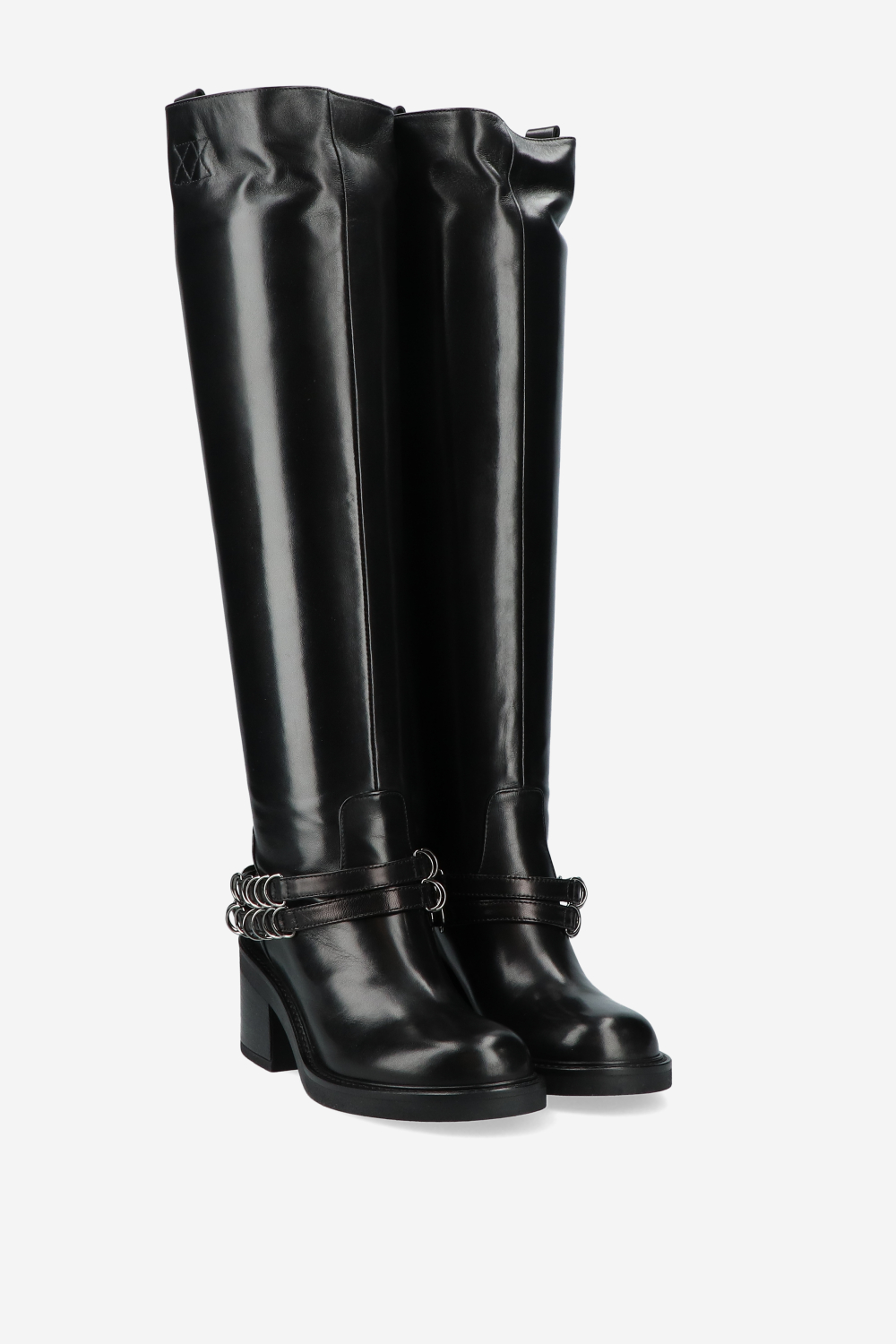 Lose control leather high boots