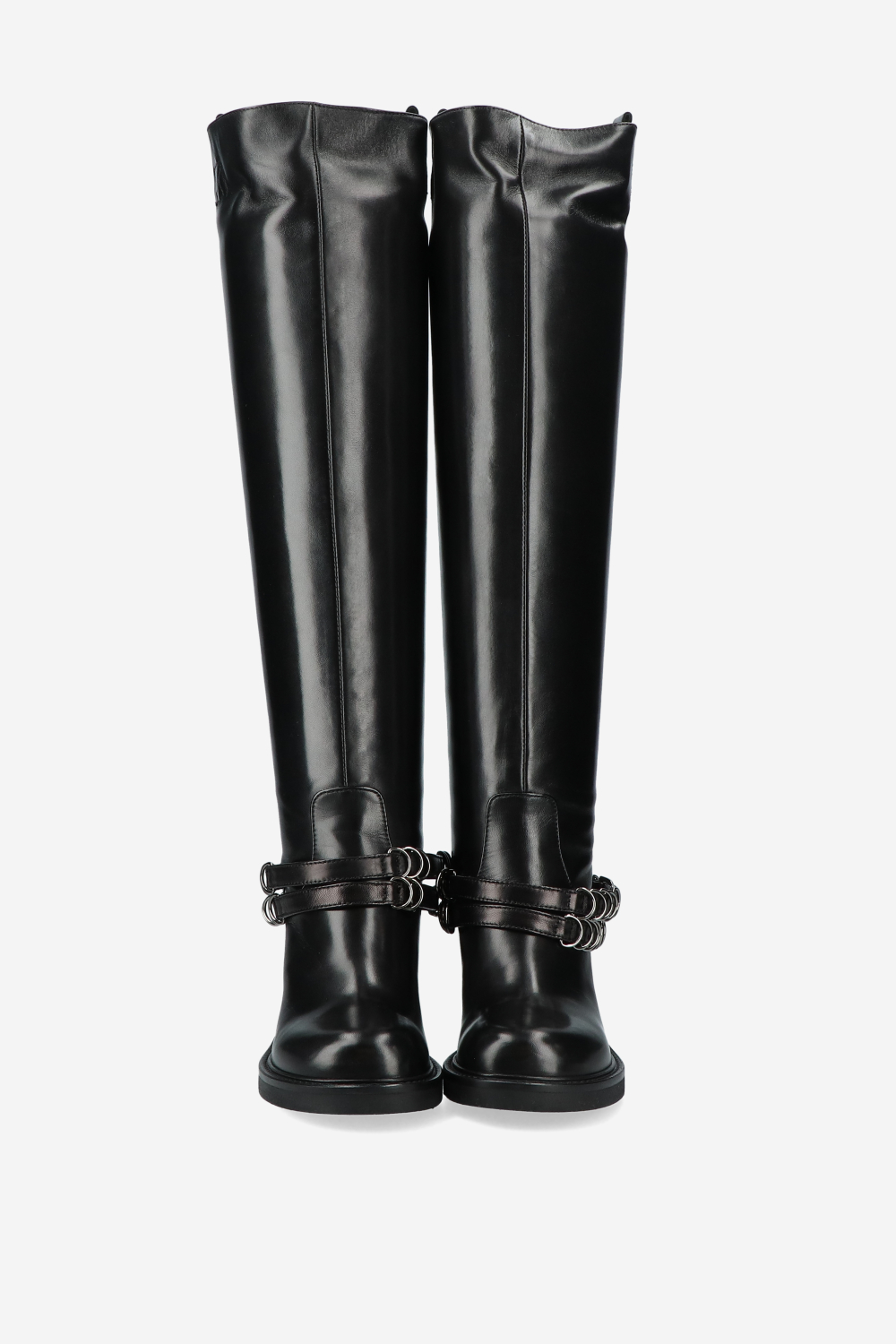 Lose control leather high boots