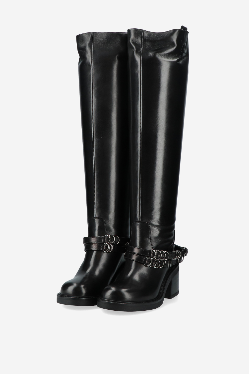 Lose control leather high boots