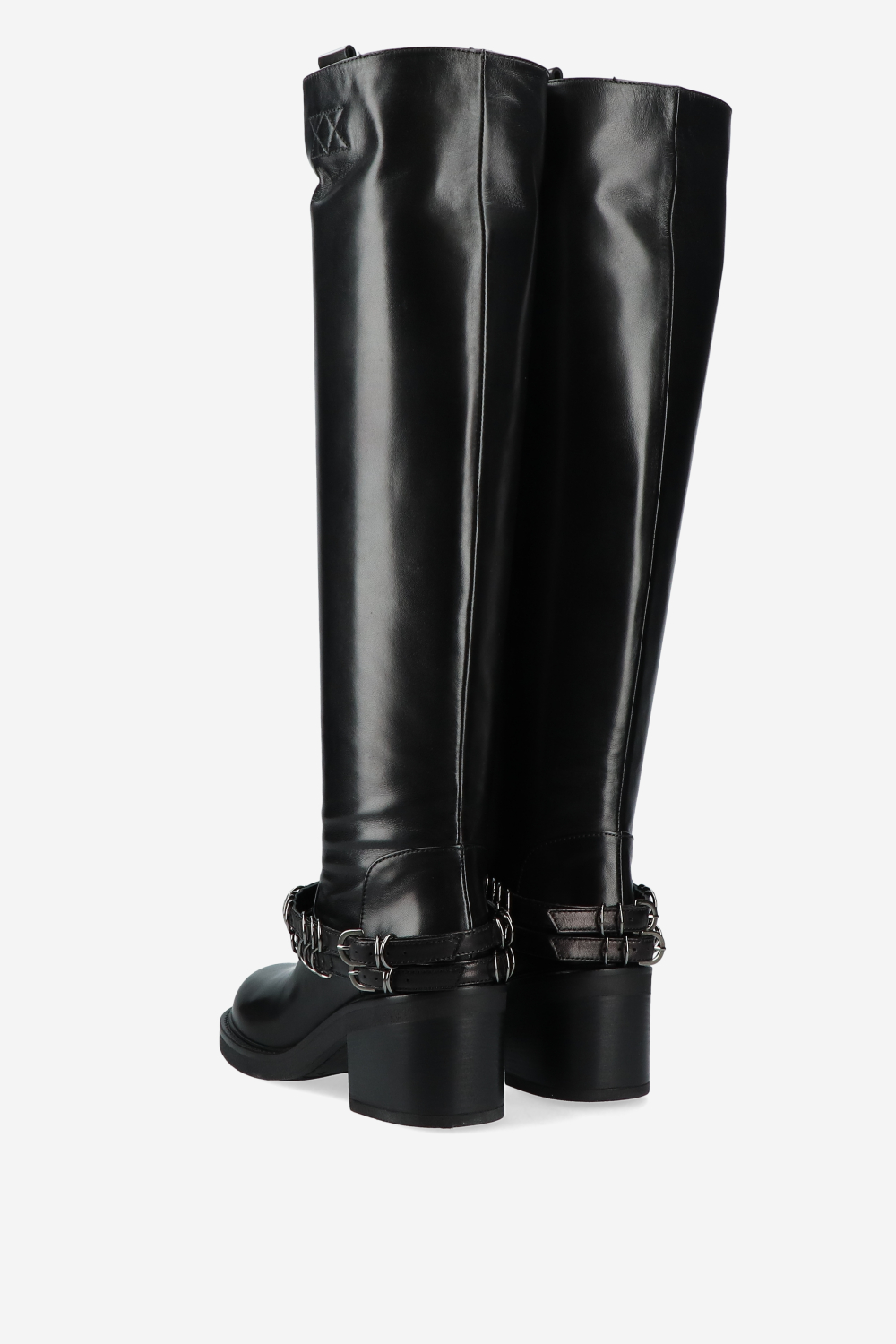 Lose control leather high boots