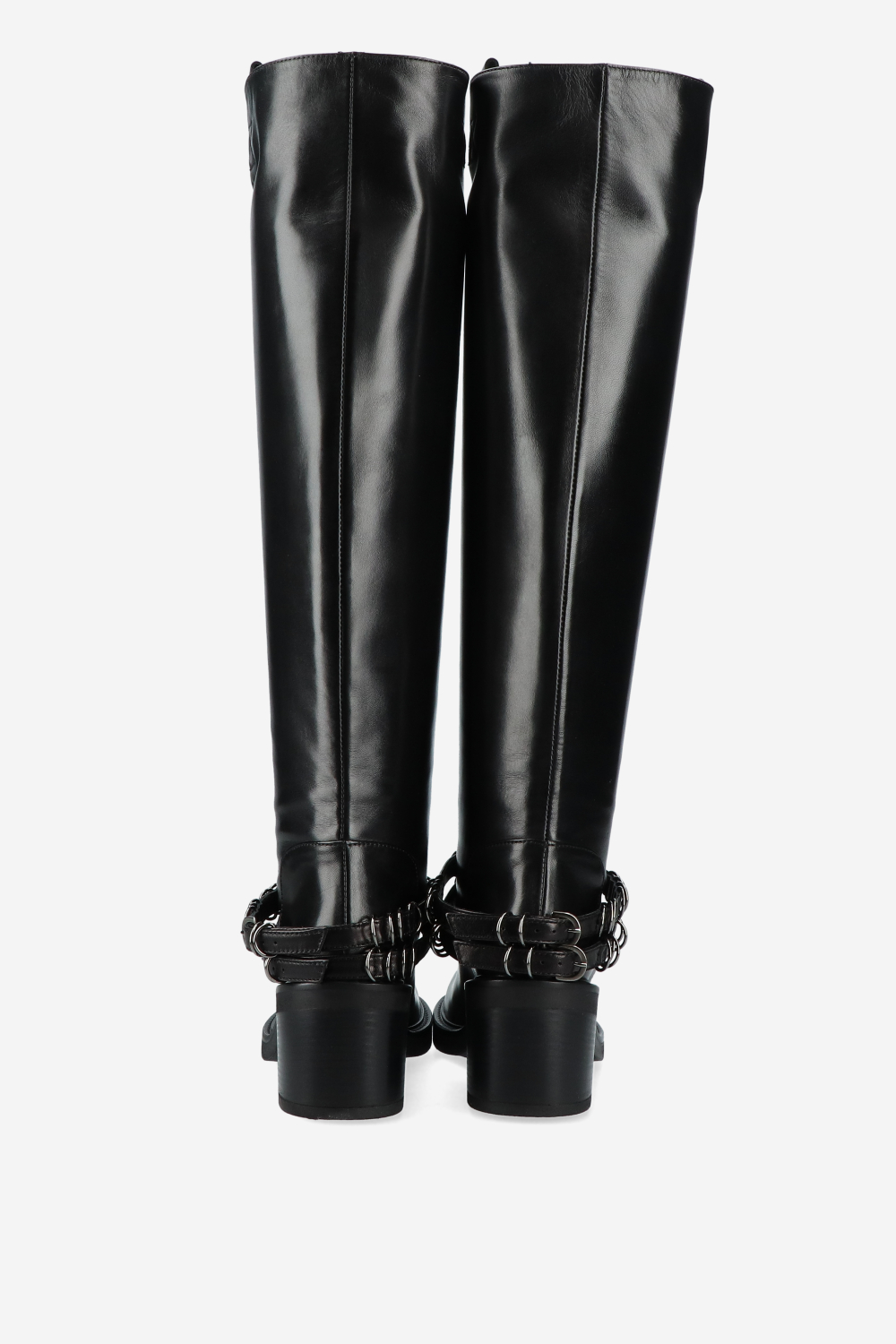 Lose control leather high boots