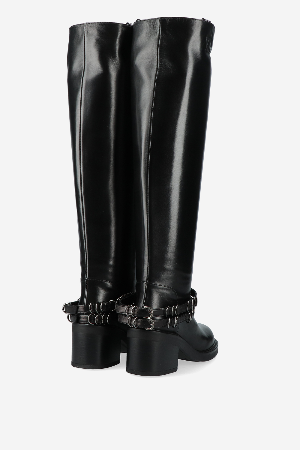 Lose control leather high boots