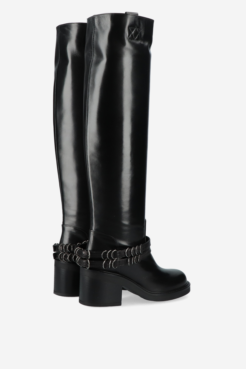 Lose control leather high boots