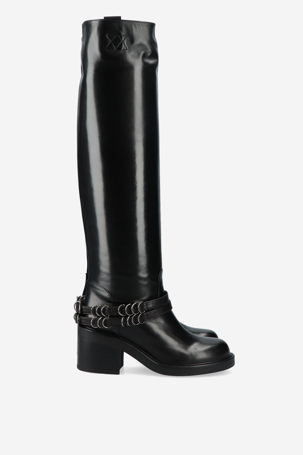 Lose control leather high boots