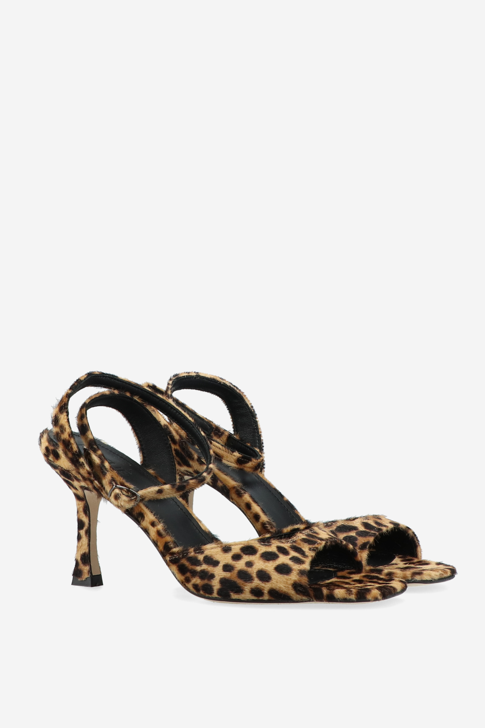 Rotue - Dial Drunk pony hair heeled sandals