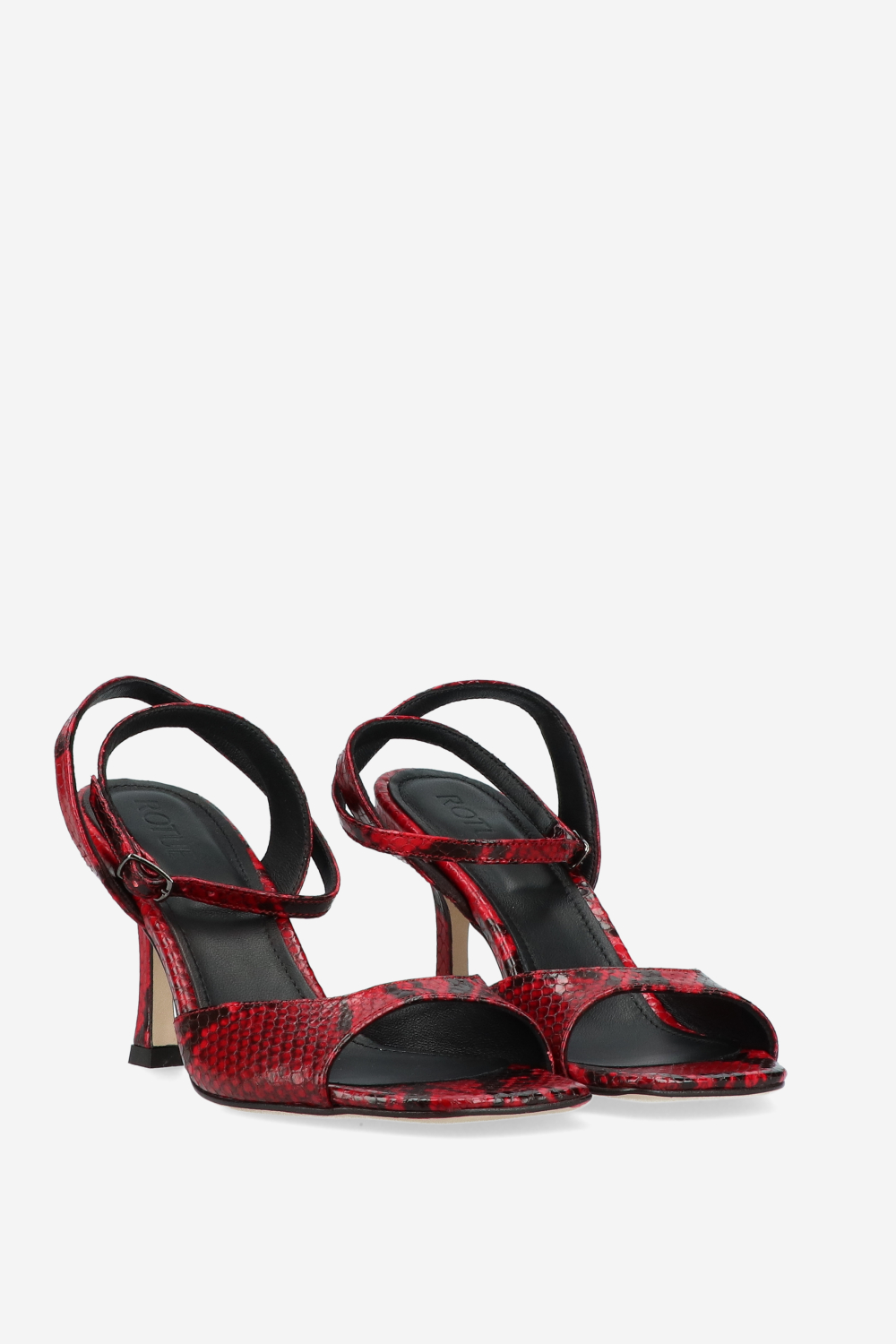 Dial Drunk pitone leather heeled sandals