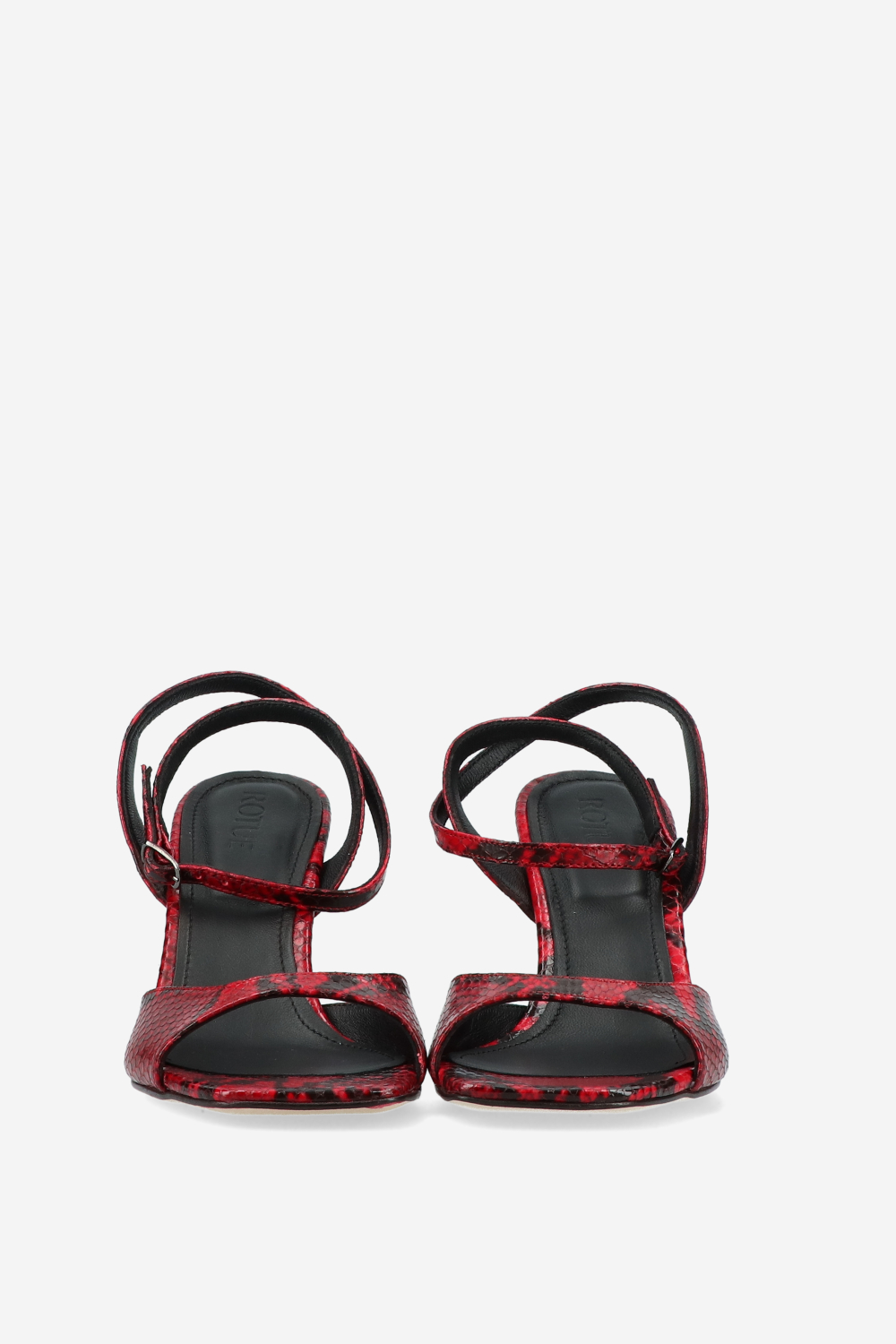 Dial Drunk pitone leather heeled sandals