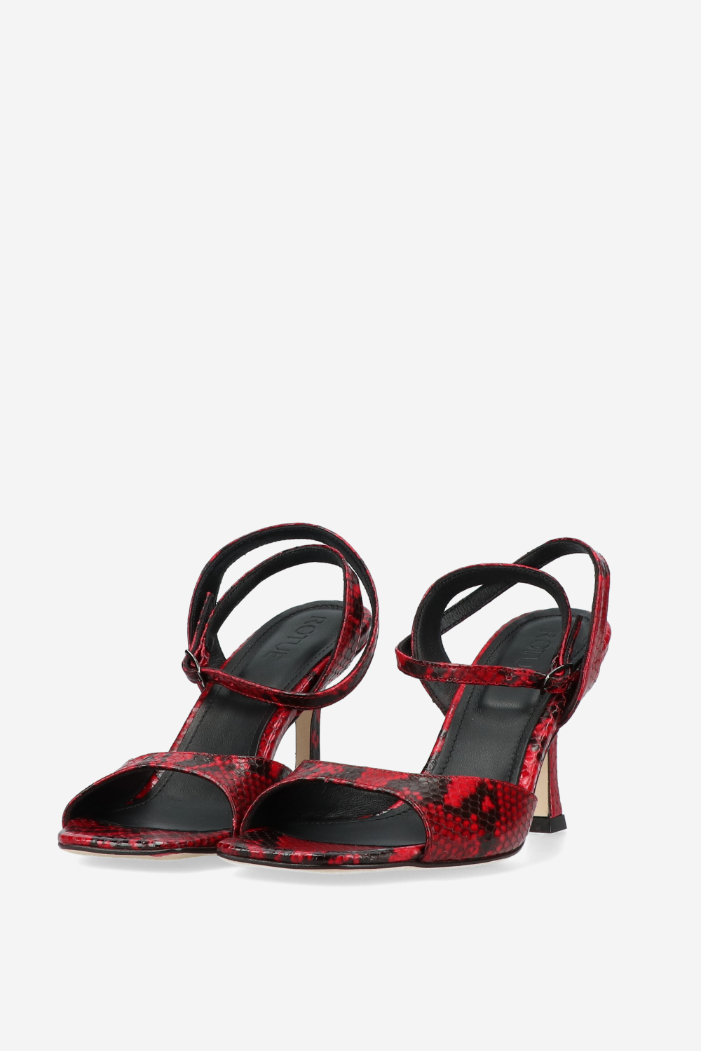 Dial Drunk pitone leather heeled sandals