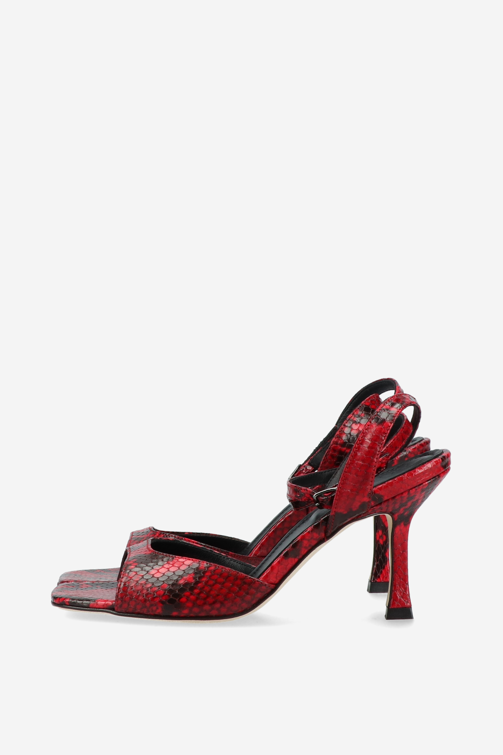 Dial Drunk pitone leather heeled sandals