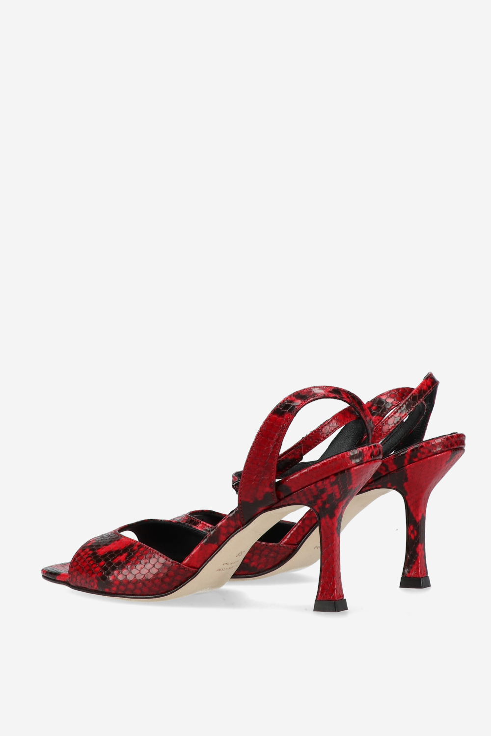 Dial Drunk pitone leather heeled sandals