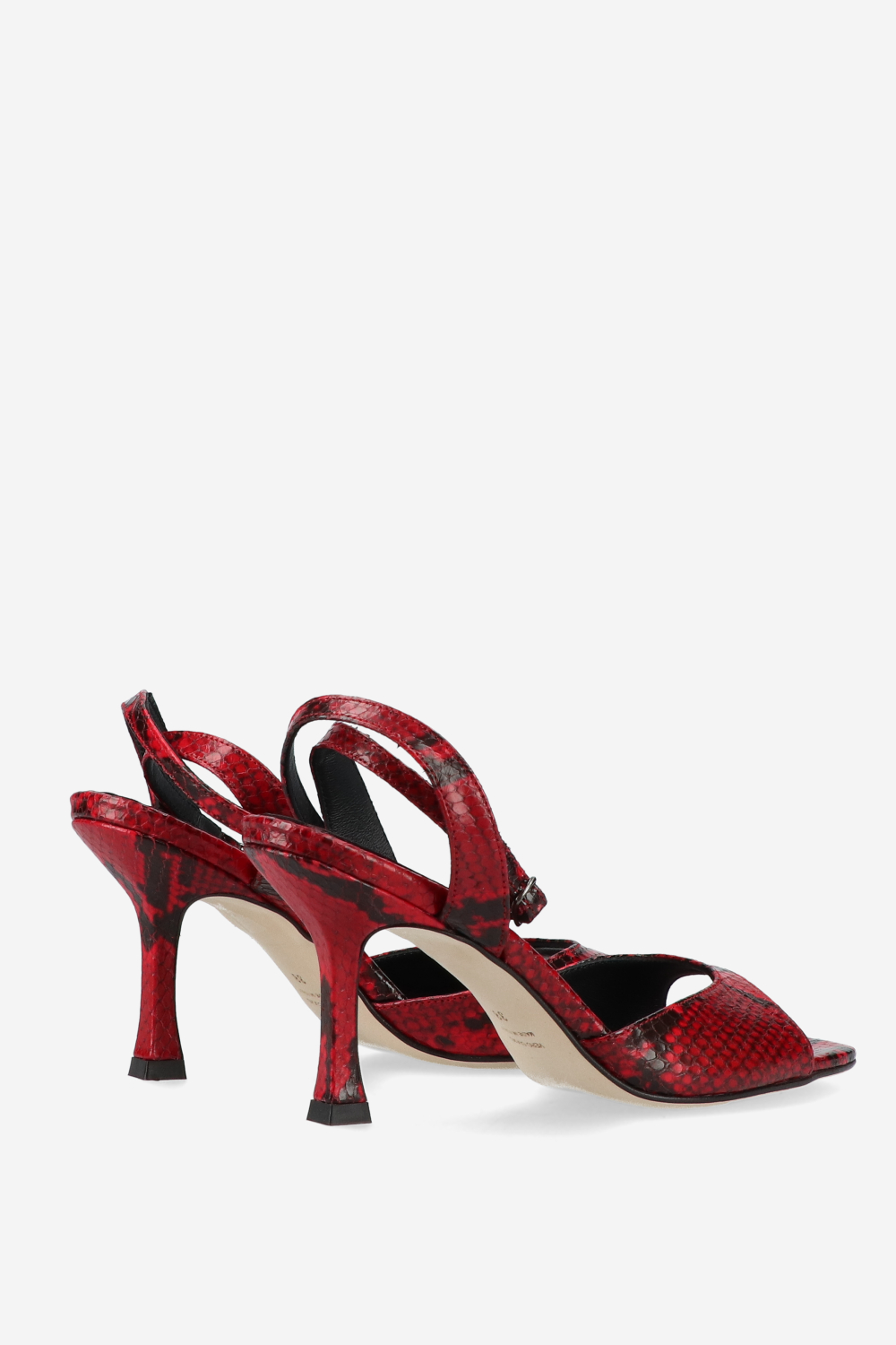 Dial Drunk pitone leather heeled sandals