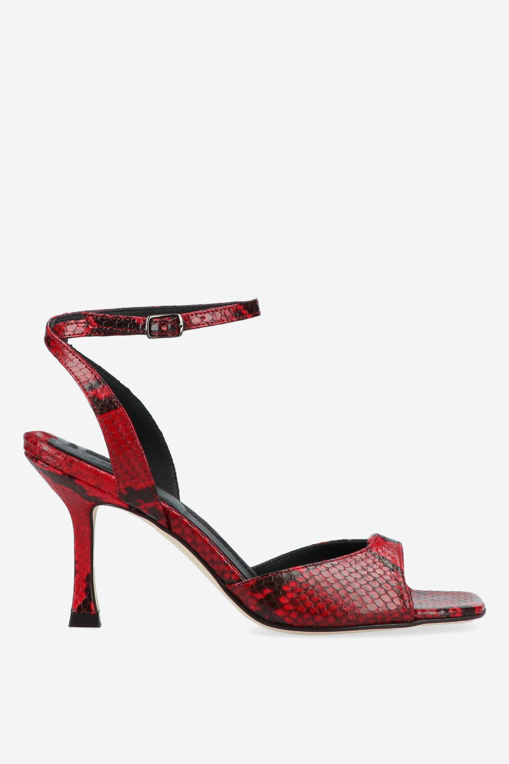 Rotue - Dial Drunk pitone leather heeled sandals