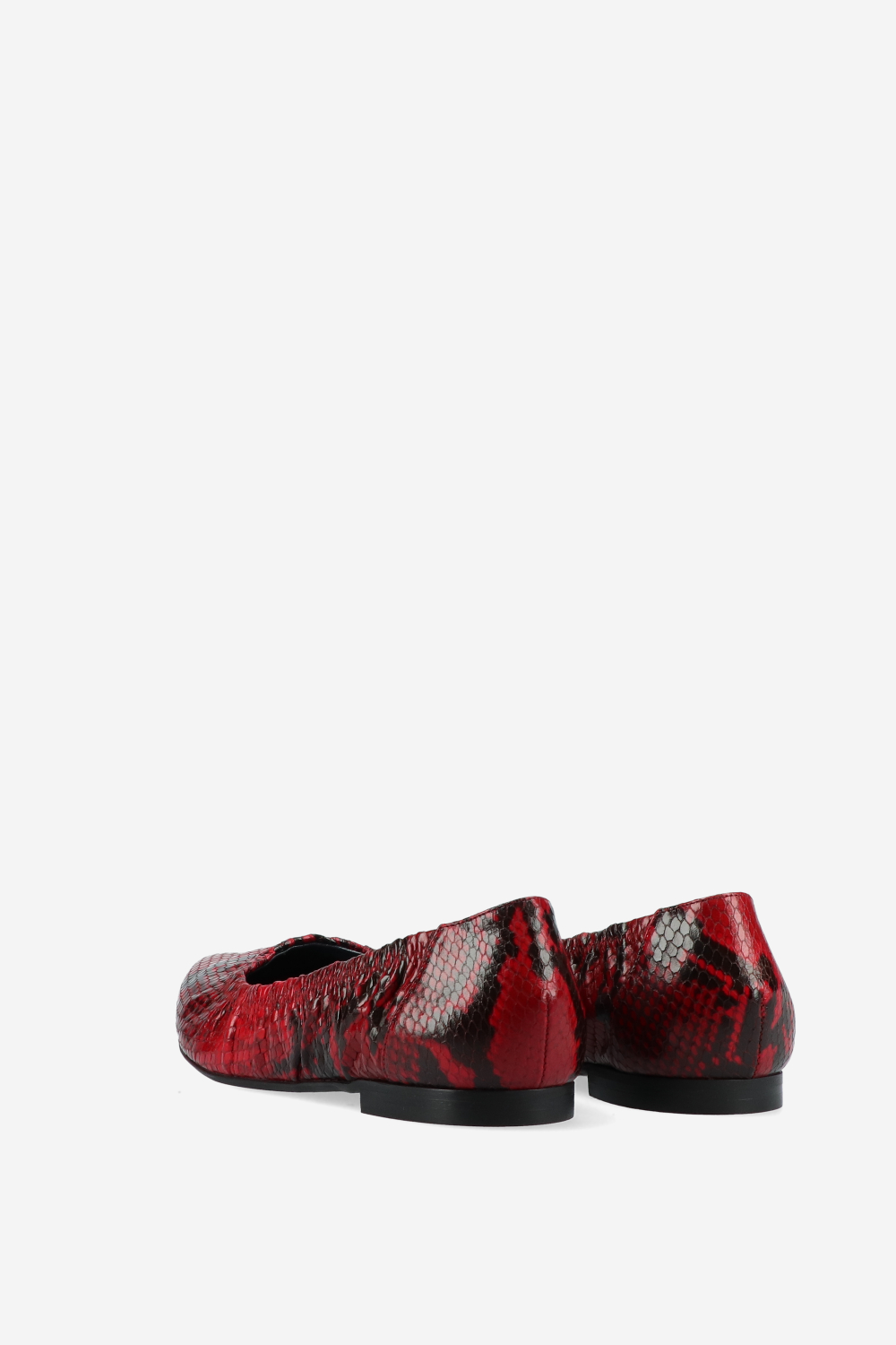 Dive pitone leather ballerinas