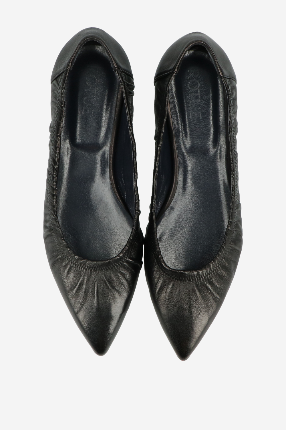 Dive leather ballerinas