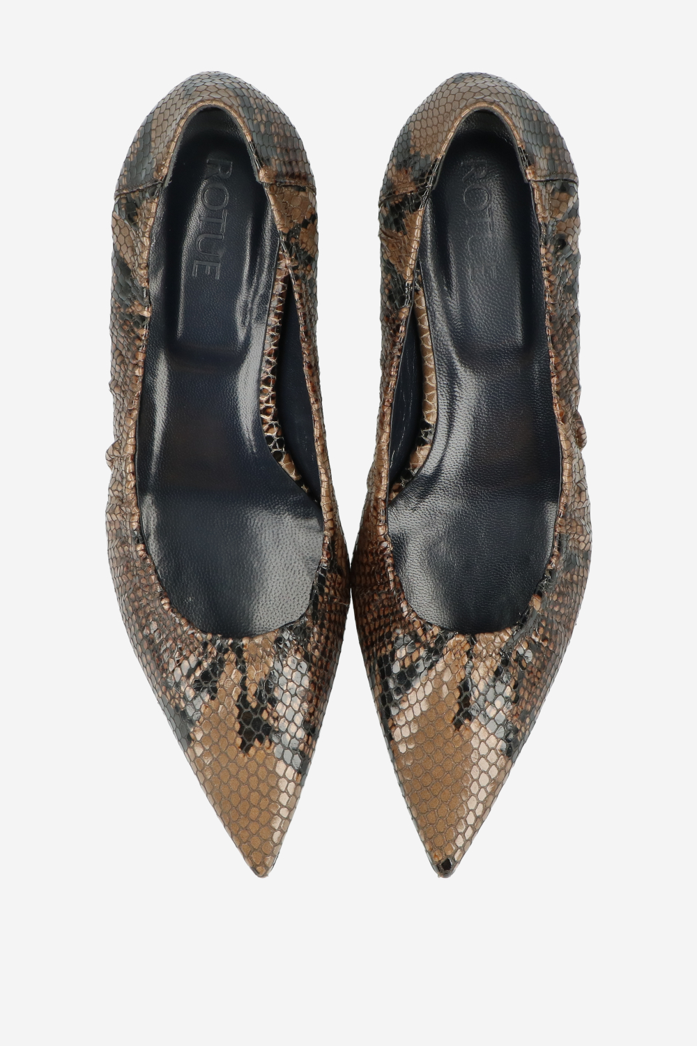 Dammage pitone leather pumps