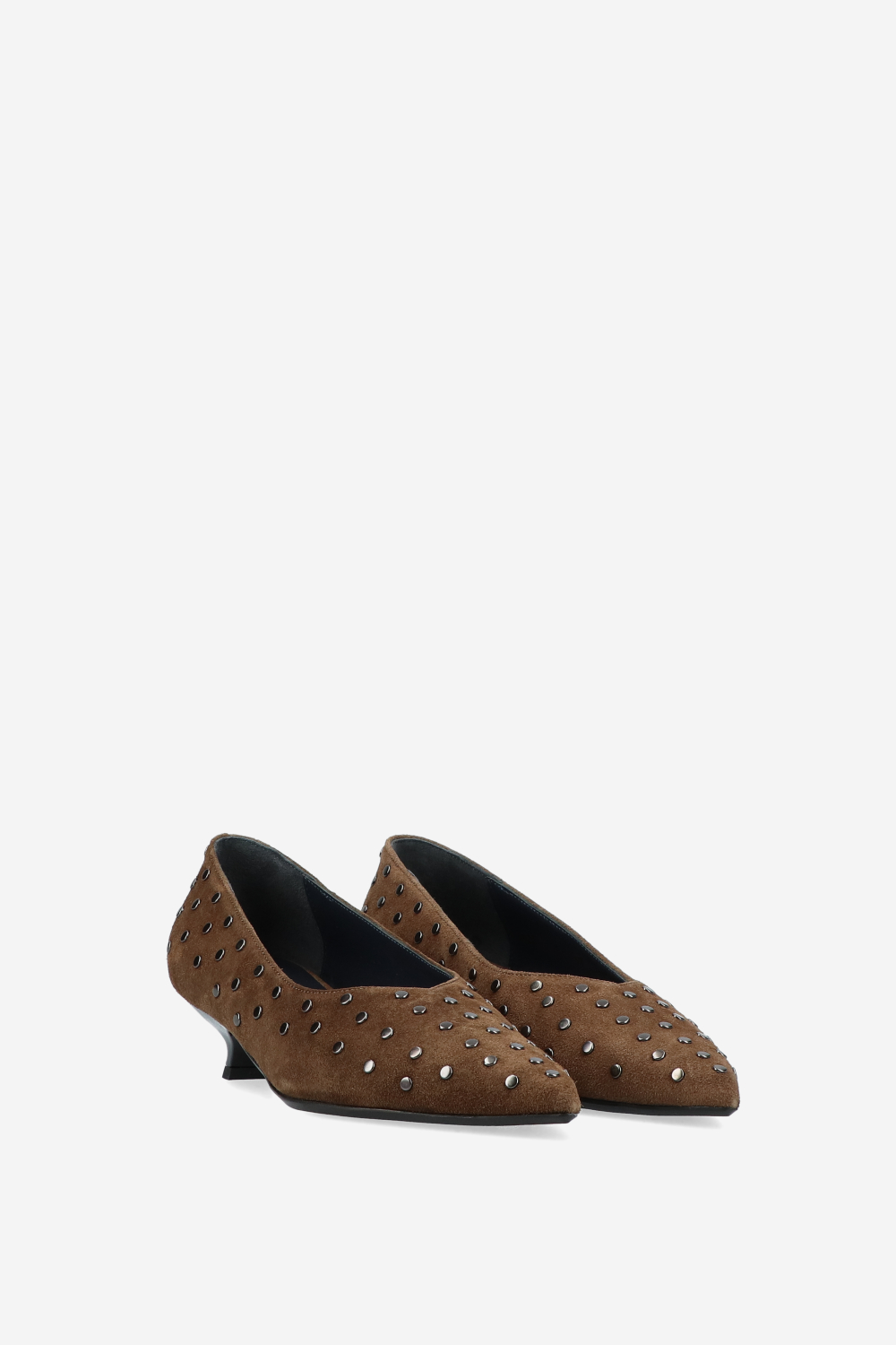 PRBLMS studded suede pumps