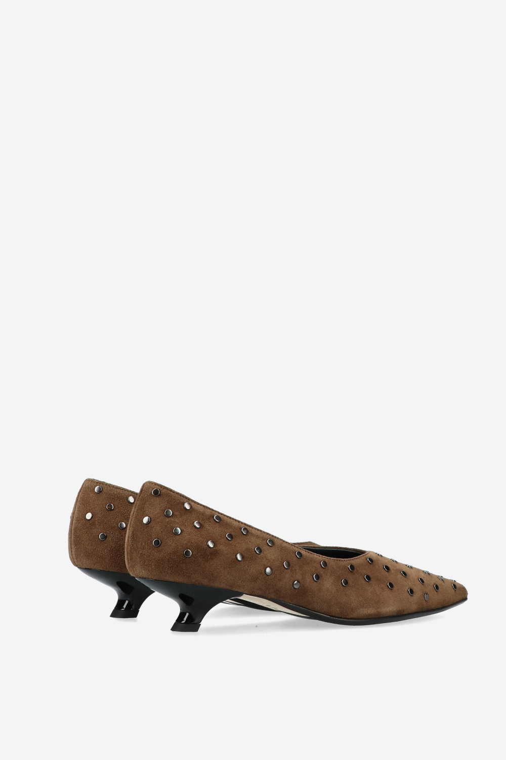 PRBLMS studded suede pumps