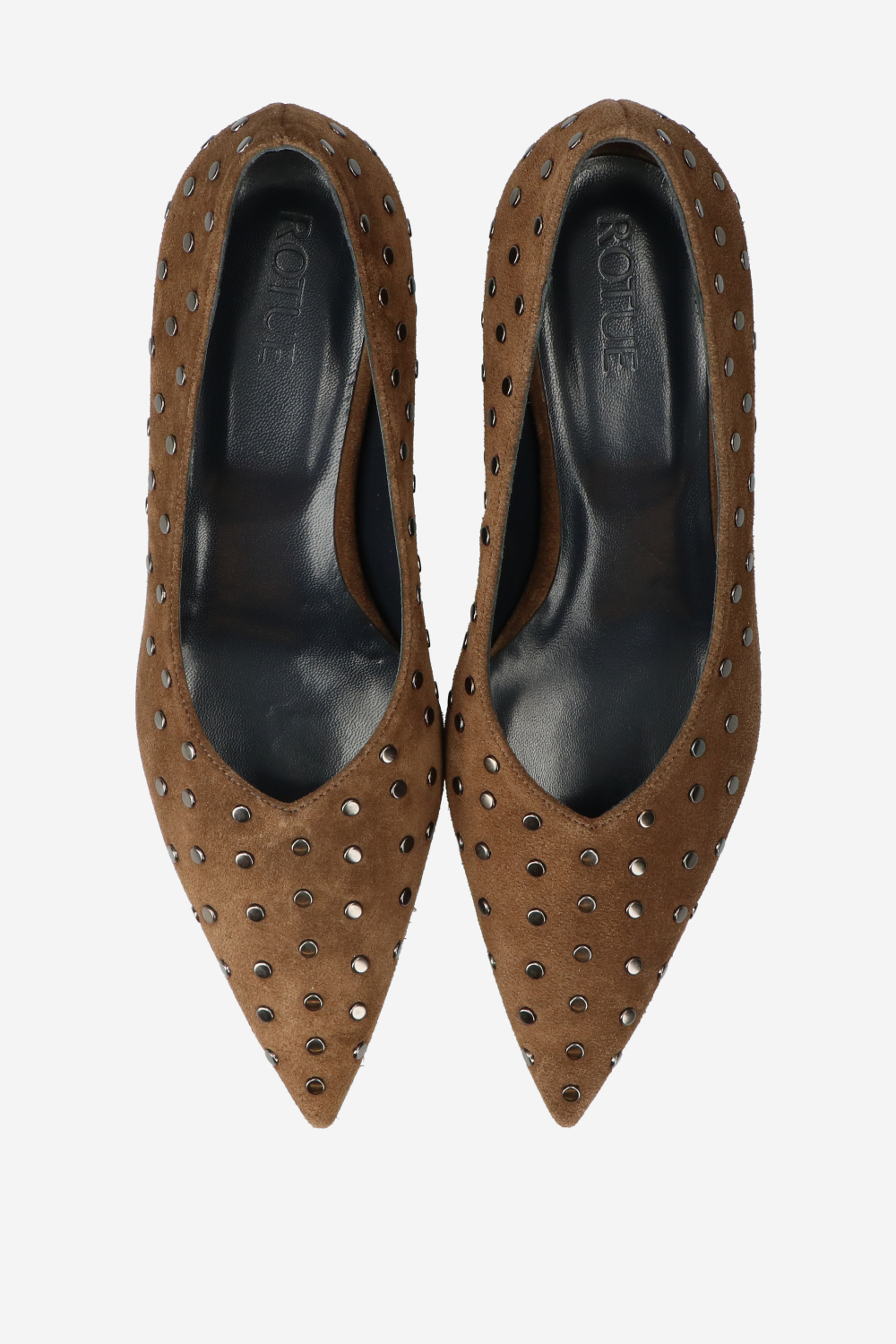PRBLMS studded suede pumps