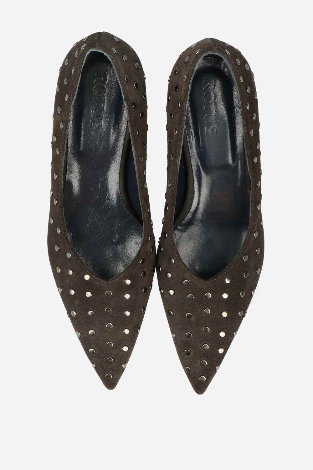 PRBLMS studded suede pumps