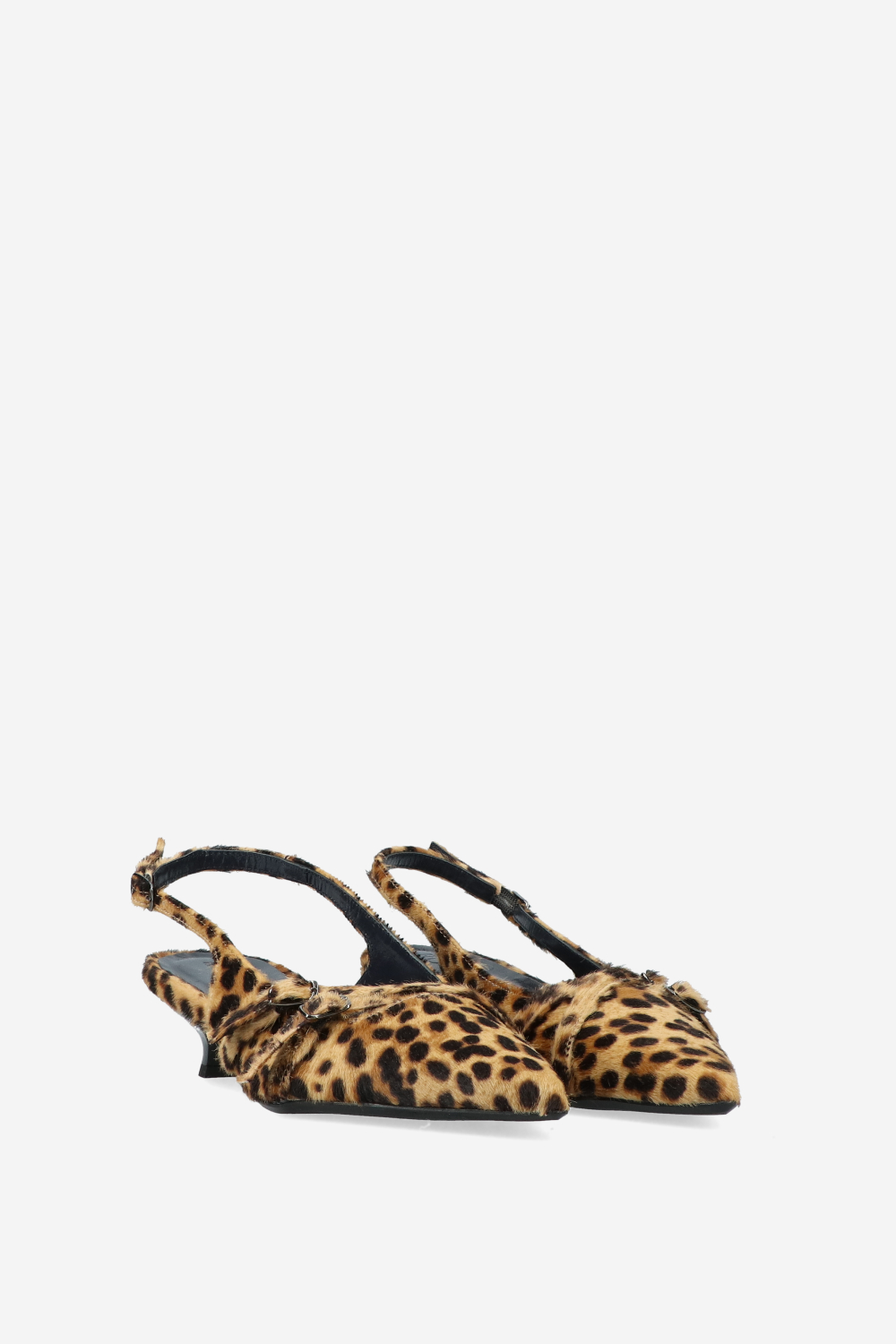 Dumb Love pony hair slingbacks