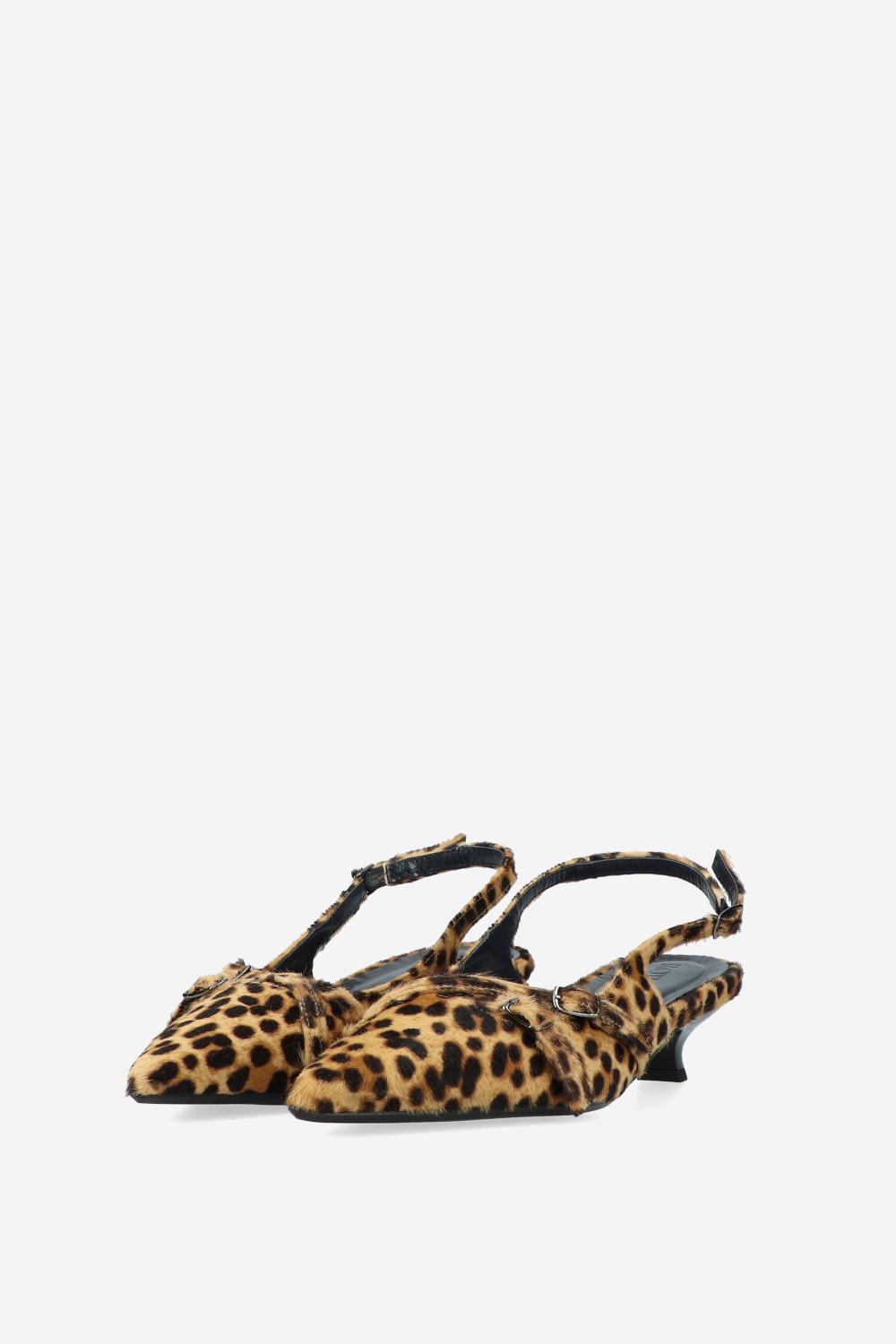 Dumb Love pony hair slingbacks