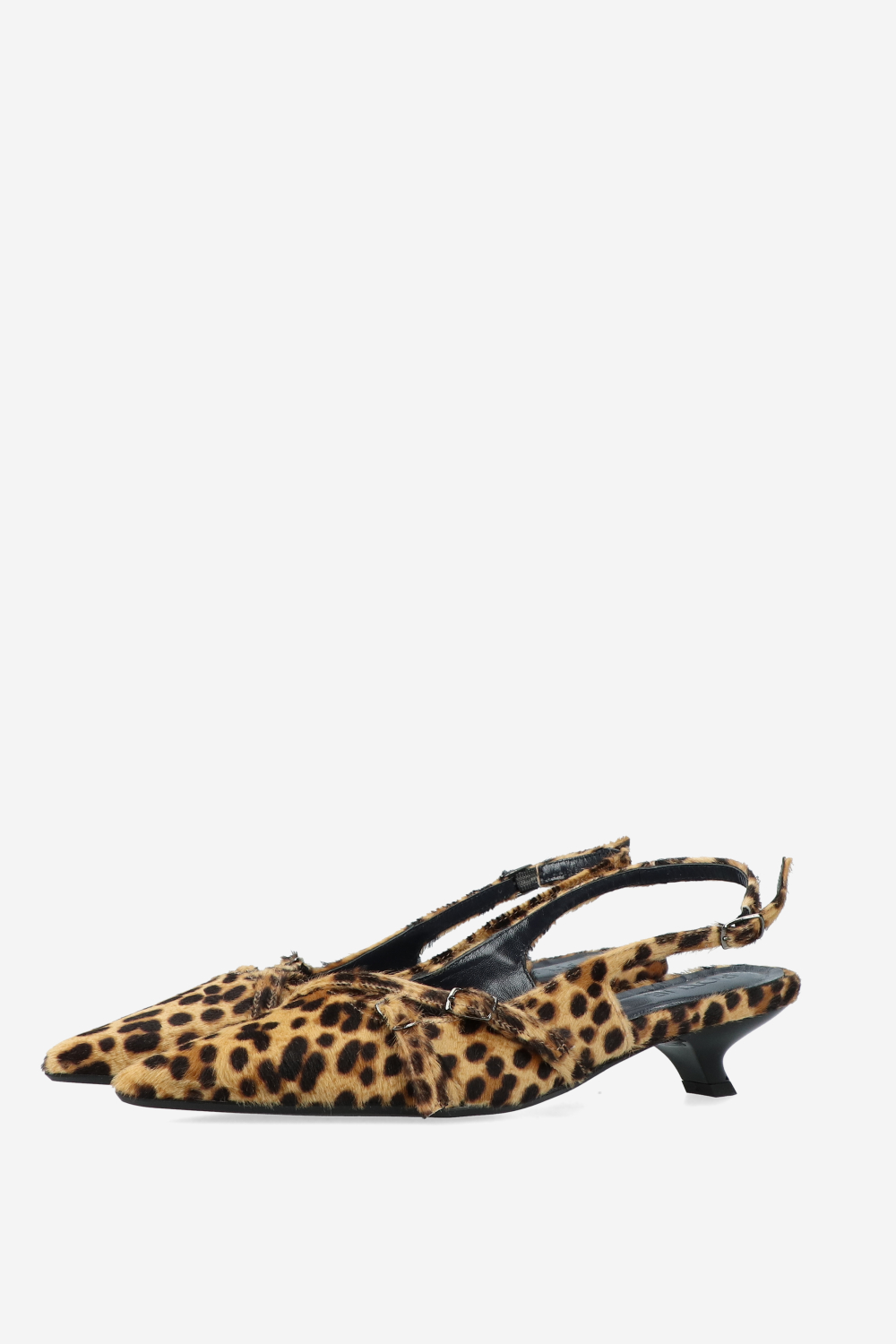 Dumb Love pony hair slingbacks