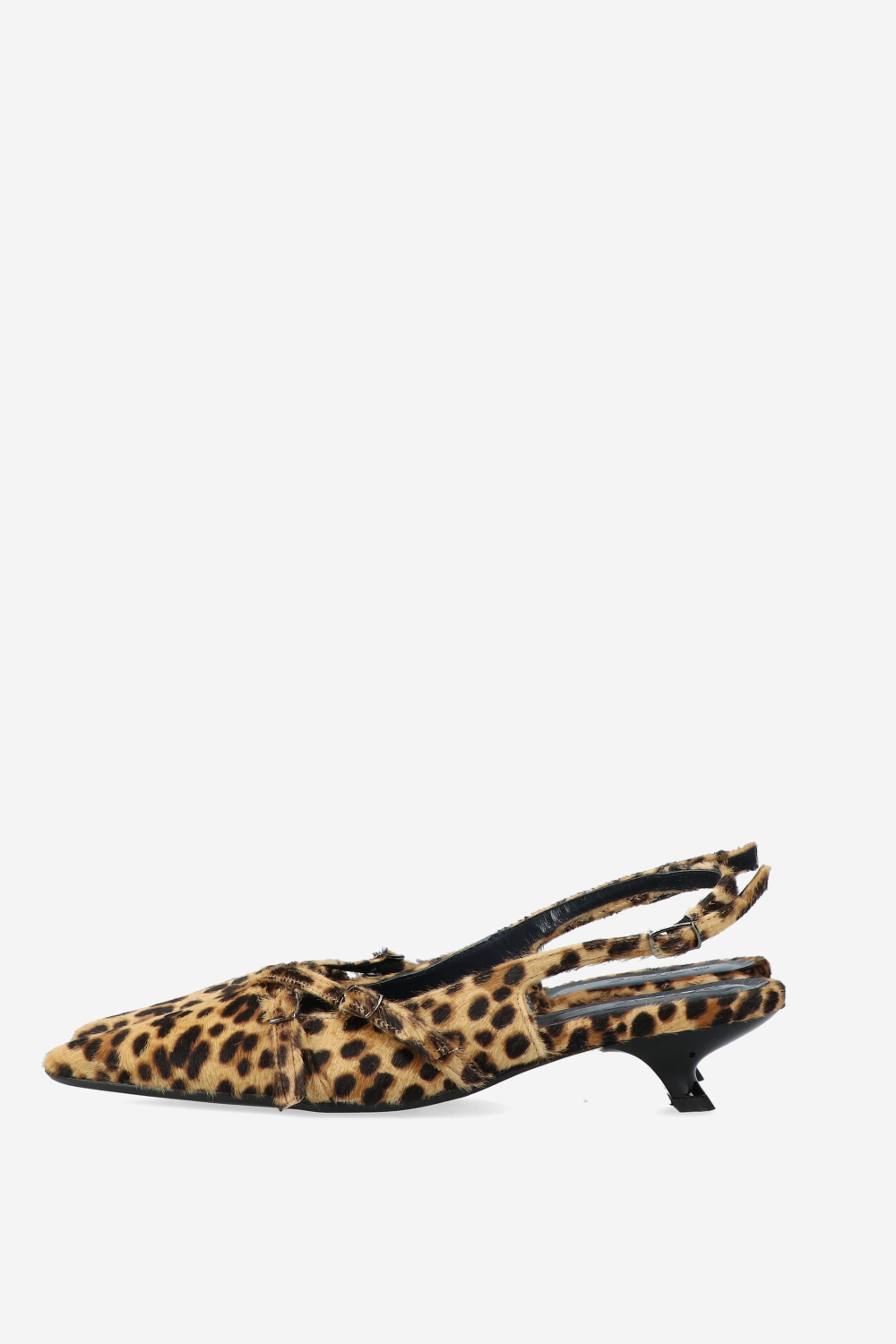 Dumb Love pony hair slingbacks