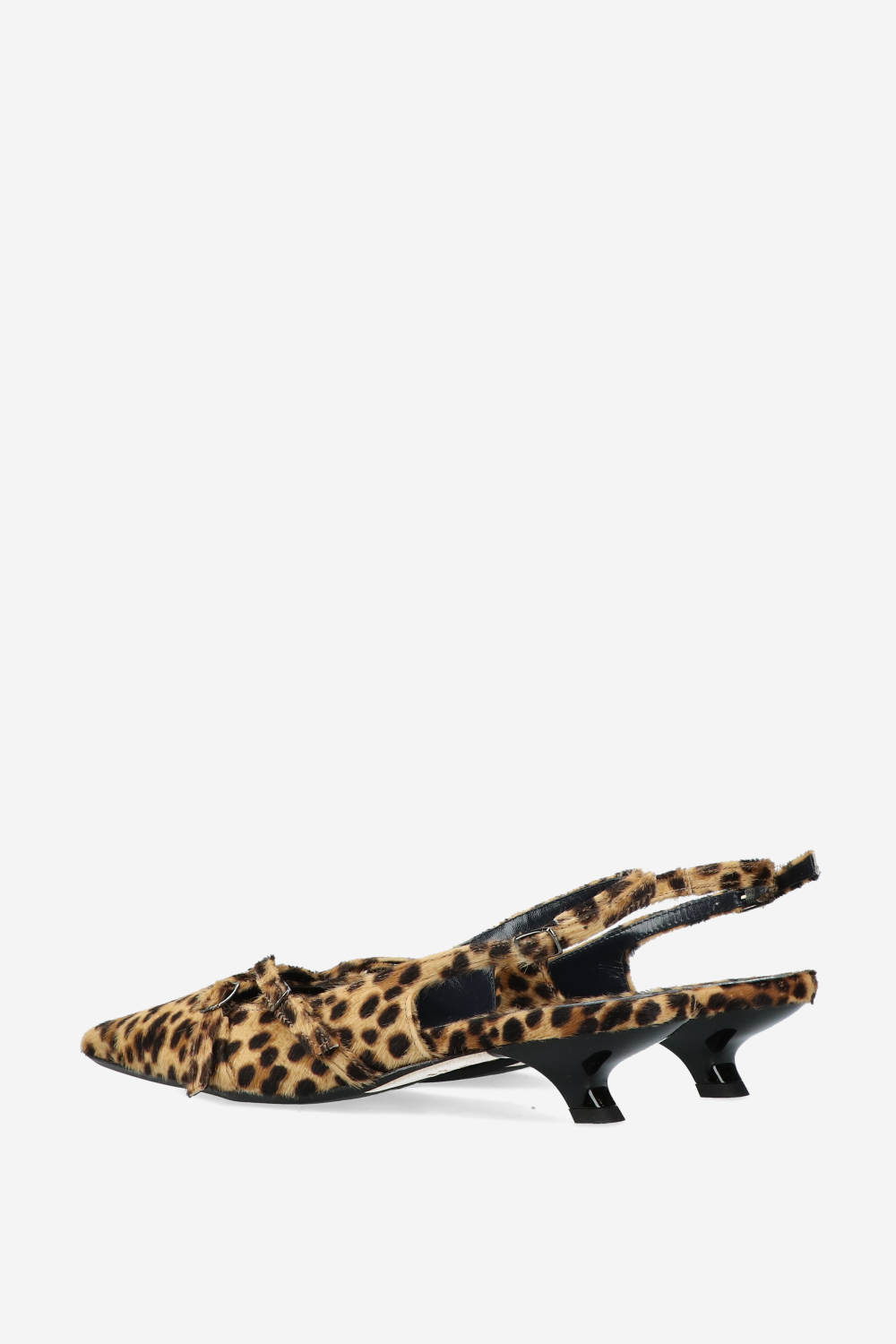 Dumb Love pony hair slingbacks