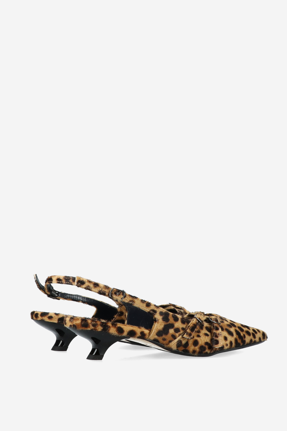 Dumb Love pony hair slingbacks