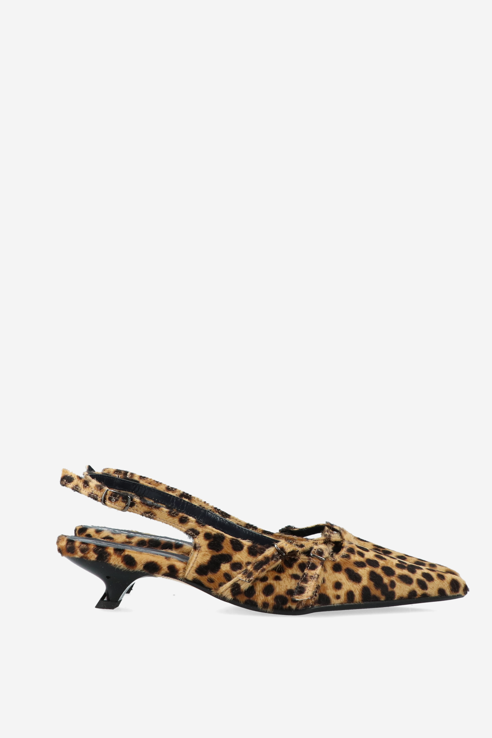 Dumb Love pony hair slingbacks