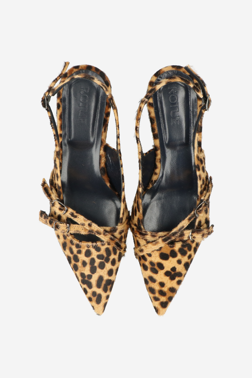 Dumb Love pony hair slingbacks