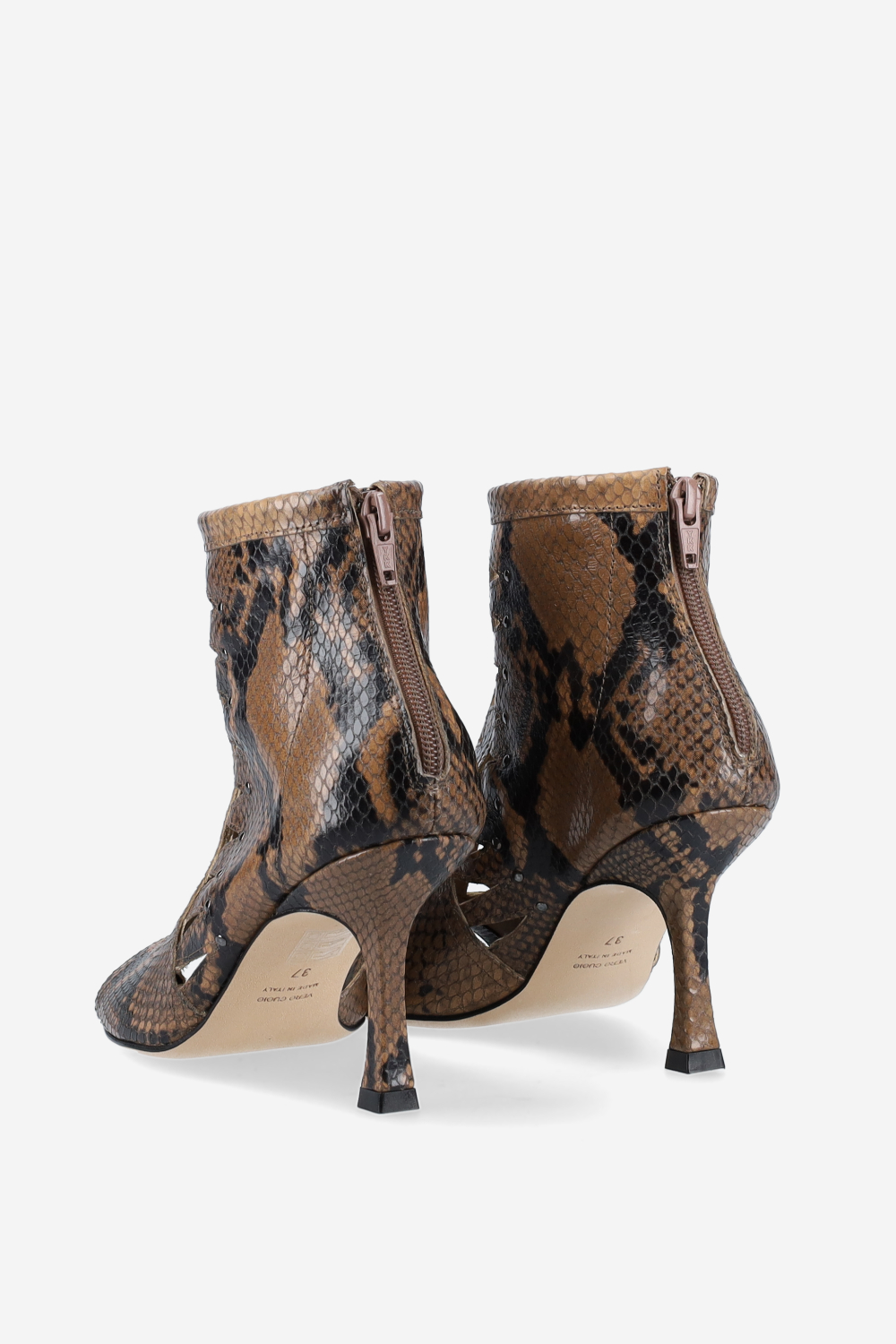 Blue light pitone heels