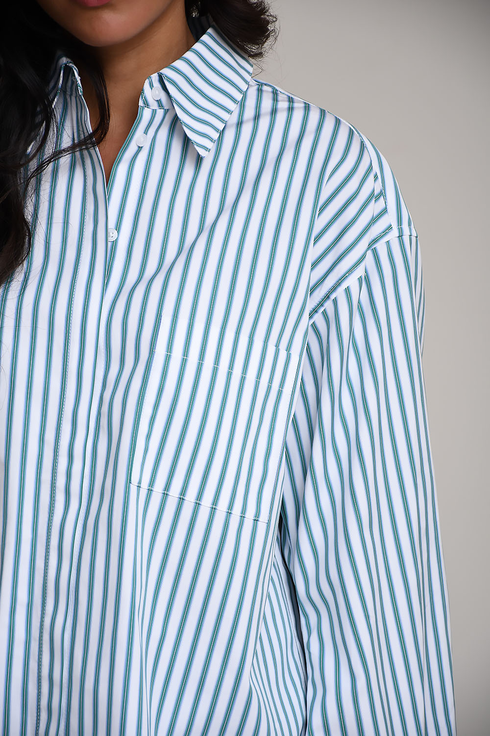 Carel striped ample shirt