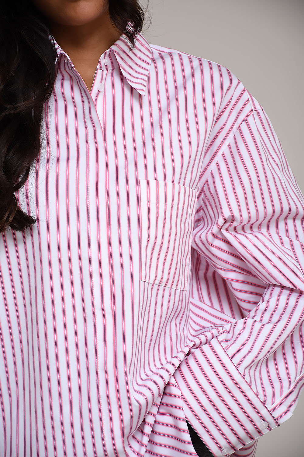 Carel striped ample shirt