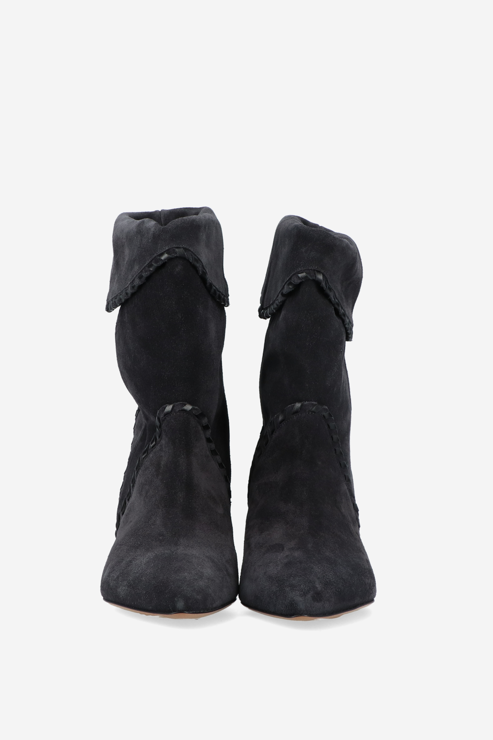Edoa leather-trimmed suede boots