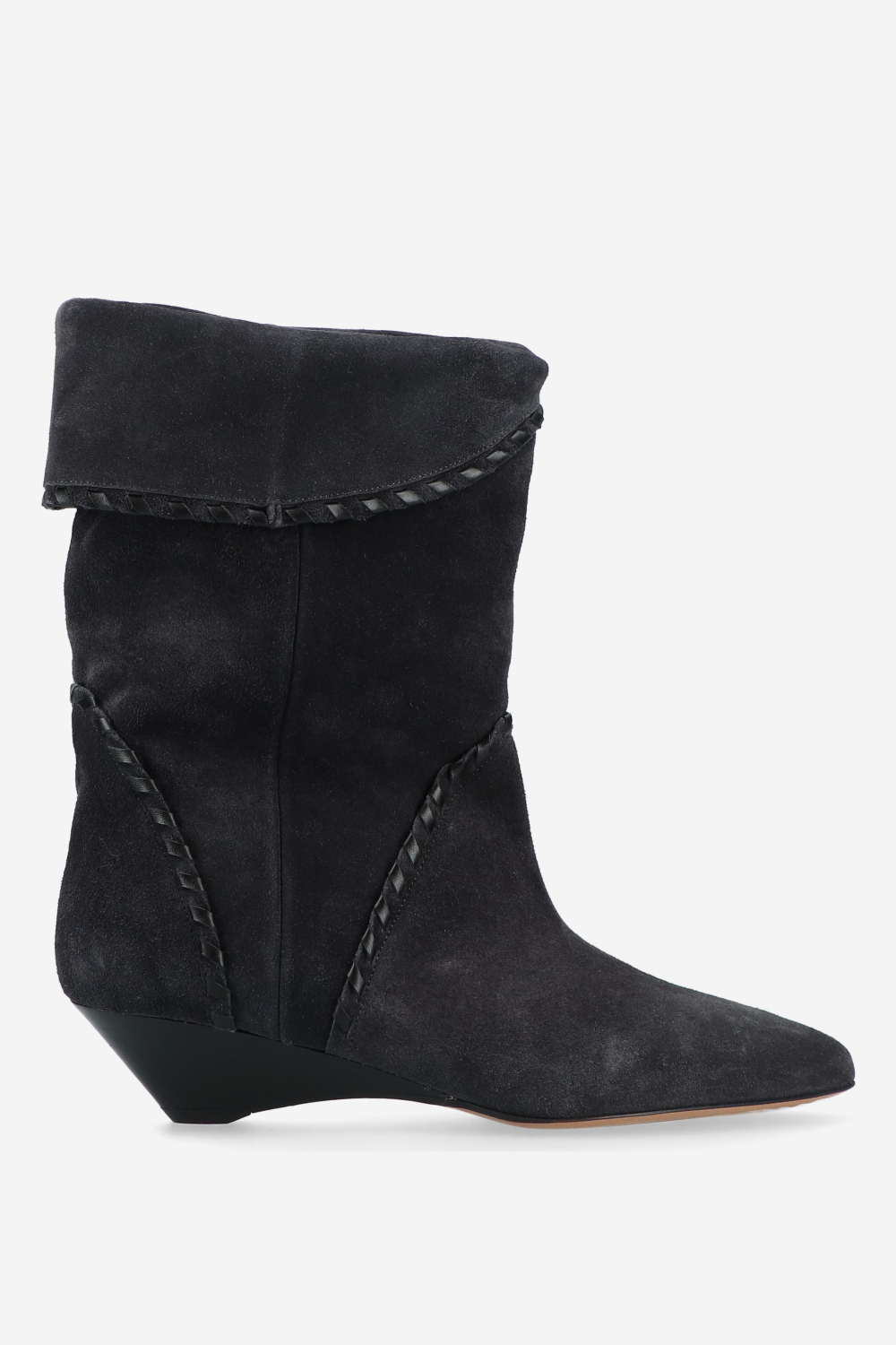 Isabel Marant - Edoa leather-trimmed suede boots