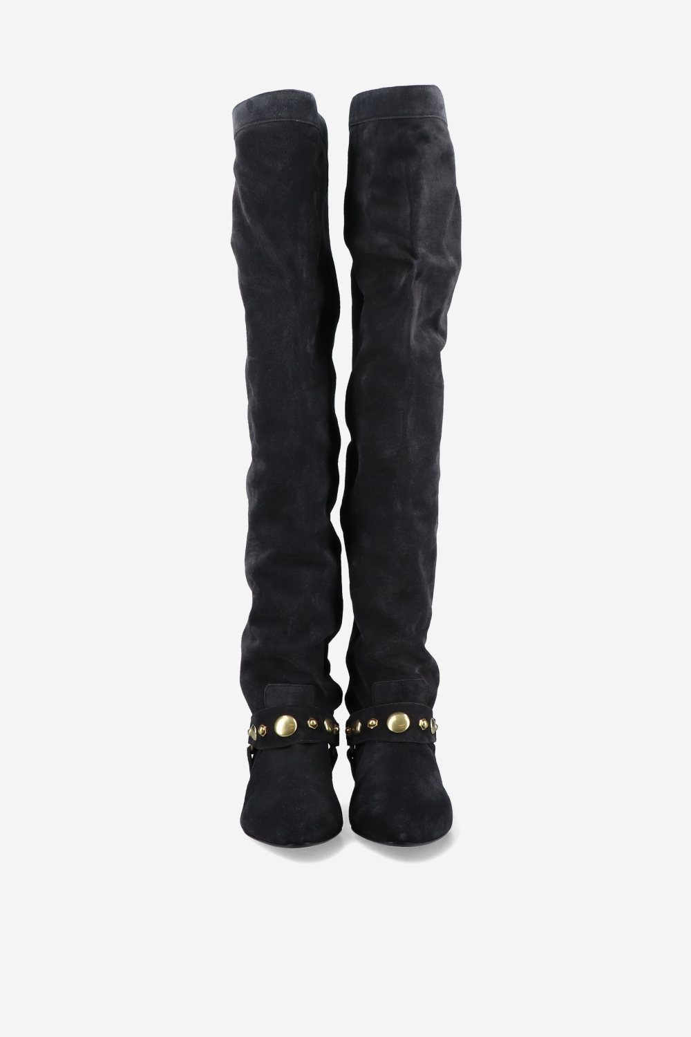 Selize flat-heeled thigh suede boots