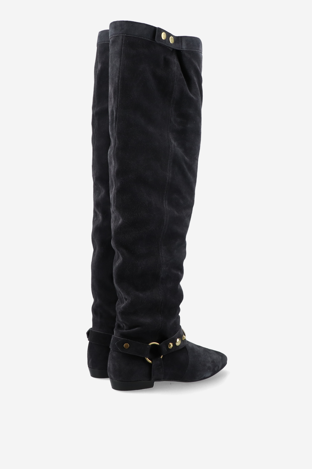 Selize flat-heeled thigh suede boots