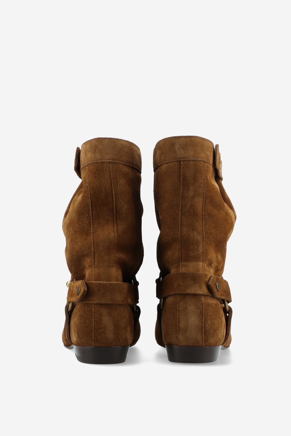 Stania flat-heeled suede boots