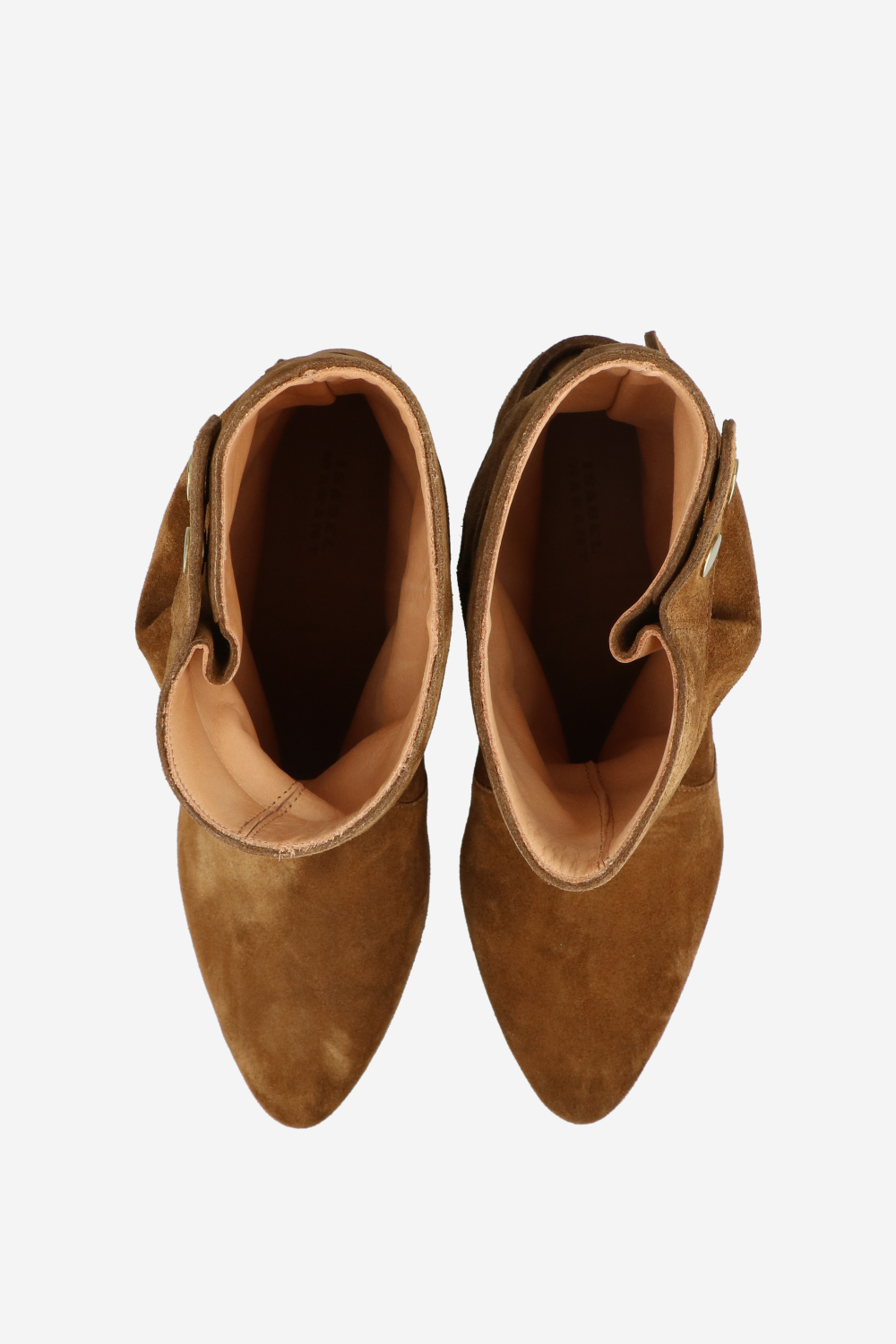 Stania flat-heeled suede boots