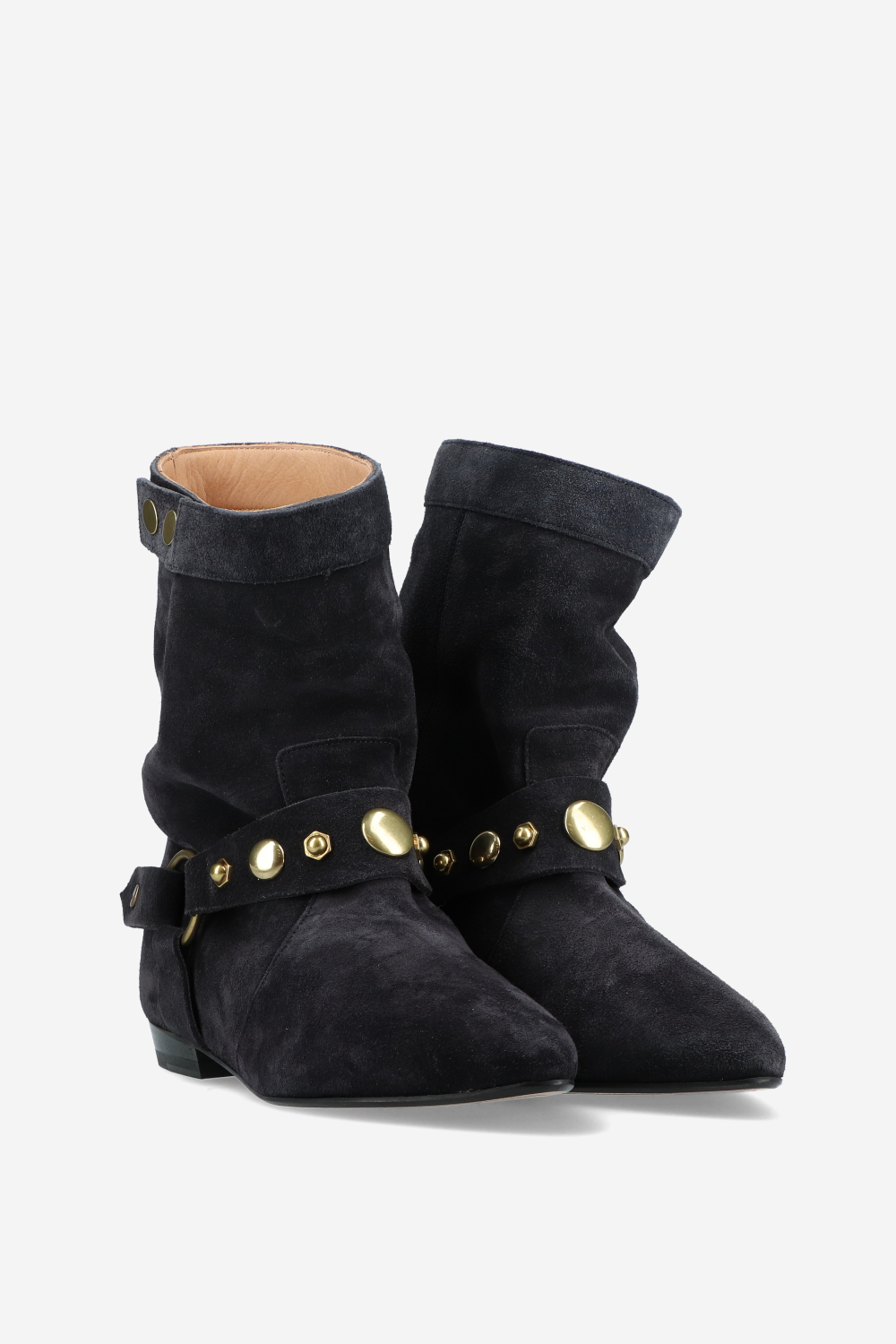 Stania flat-heeled suede boots