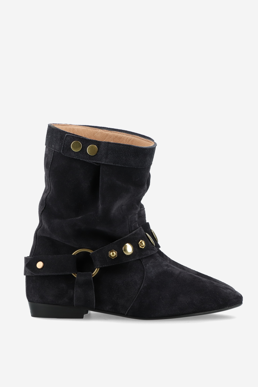 Stania flat-heeled suede boots