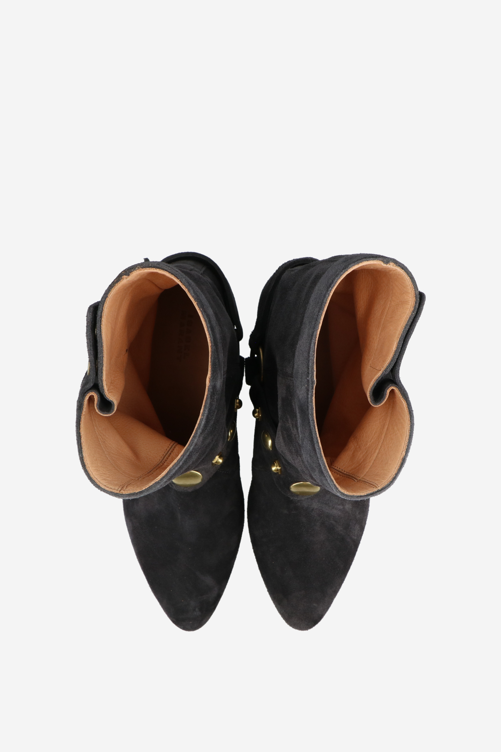 Stania flat-heeled suede boots