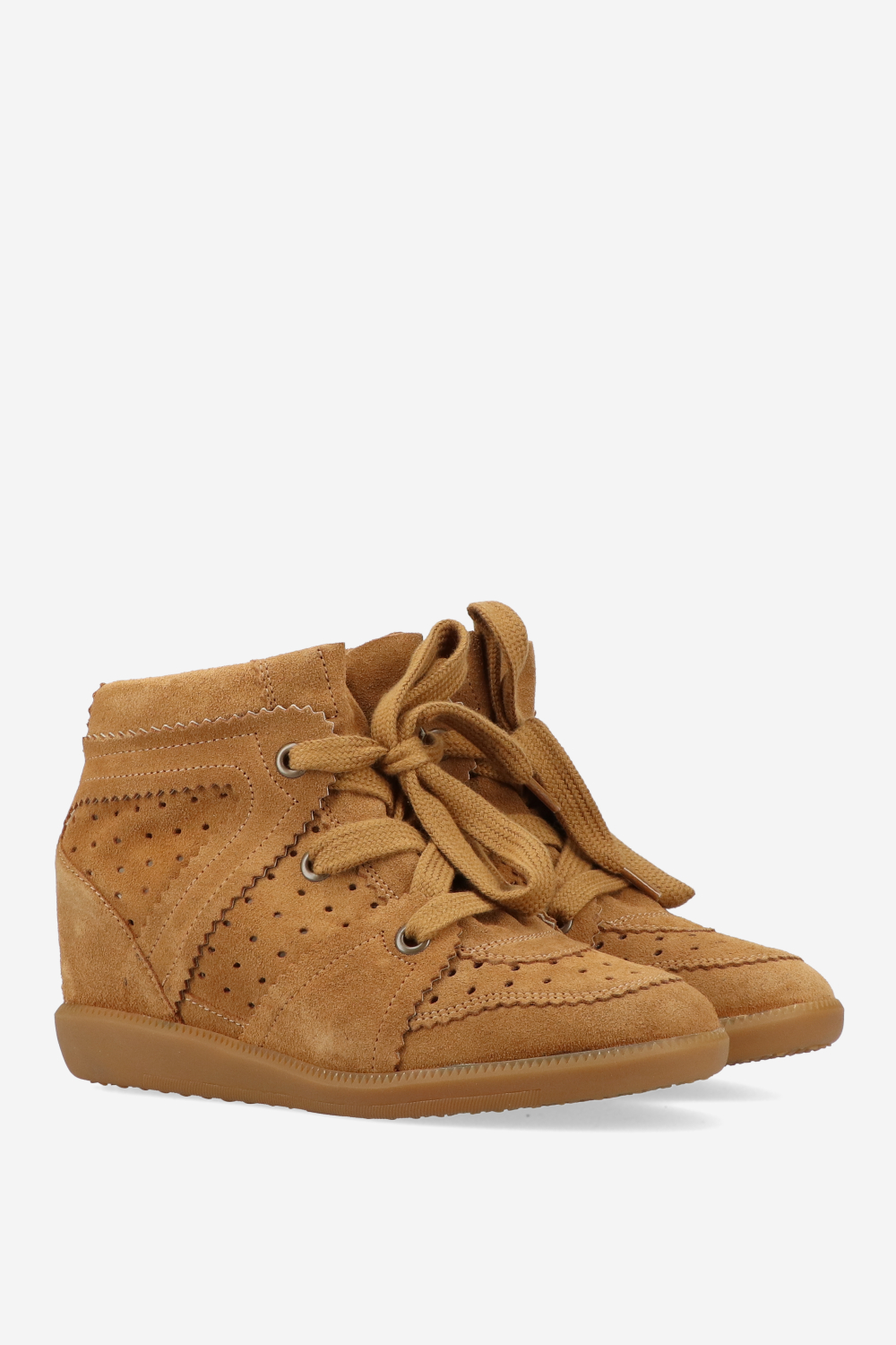 Isabel Marant - Bobby suede build-in sneakers