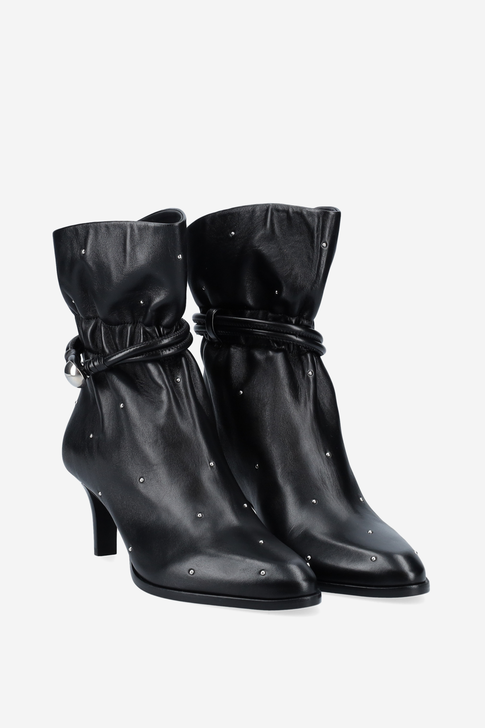 Forla leather studded boots