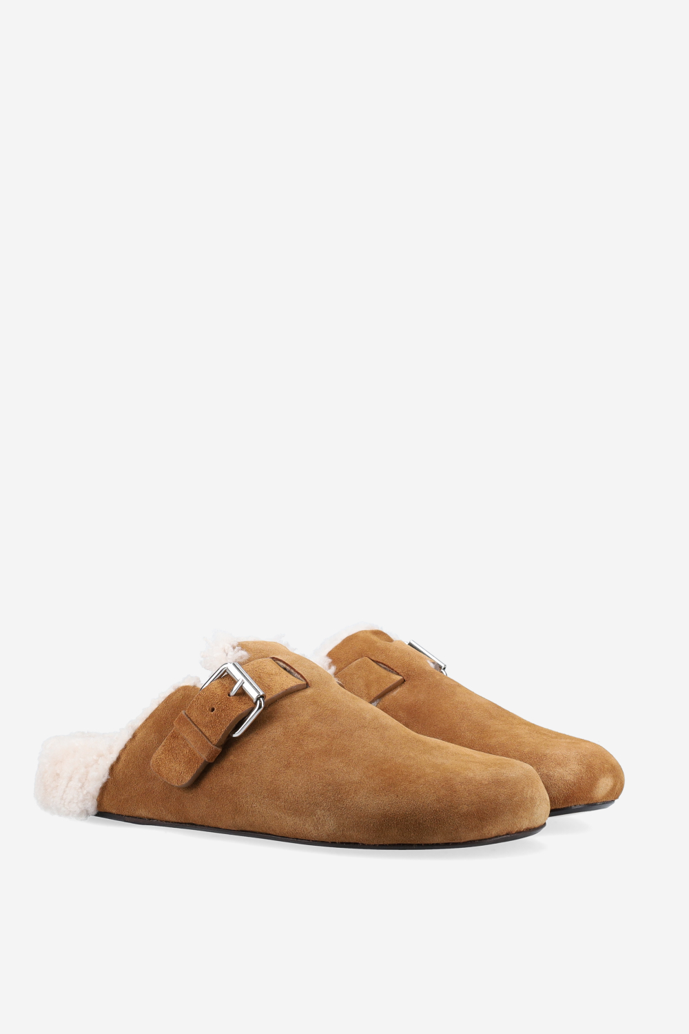 Mirvin suede shearling mules