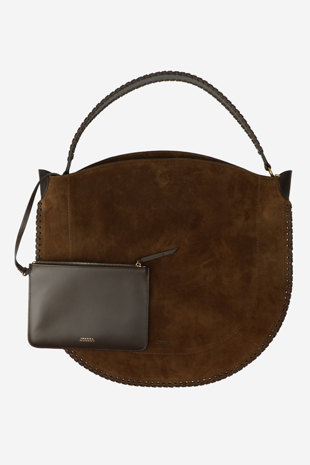 Isabel Marant - Oskan hobo soft suede braided shoulder bag