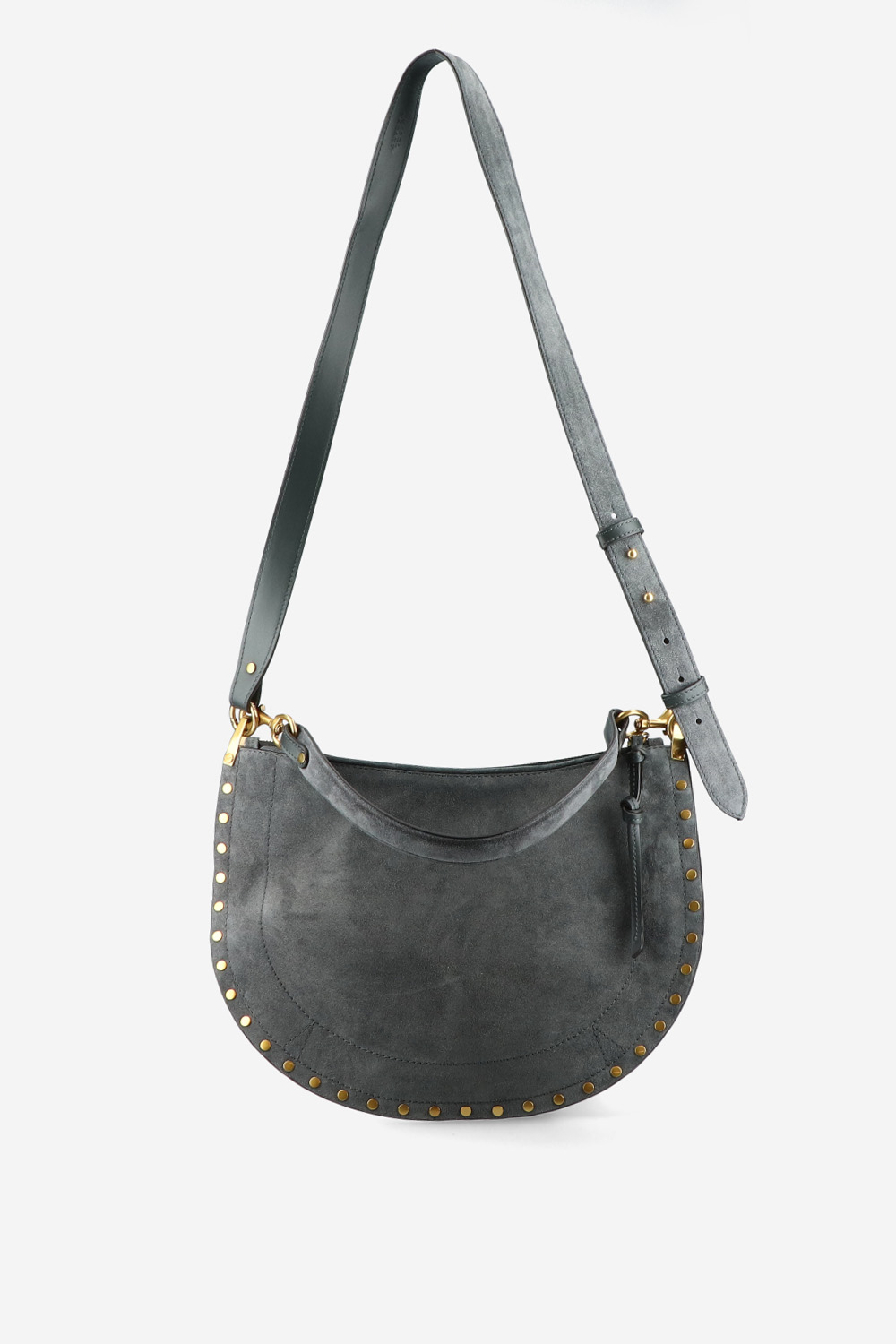 Isabel Marant - Oskan soft zip suede crossbody