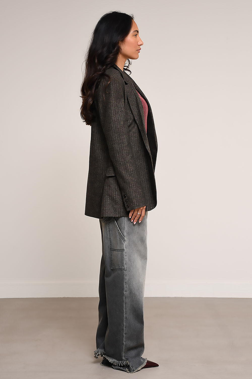 Isabel Marant - Omelia pinstripe wool-blend blazer